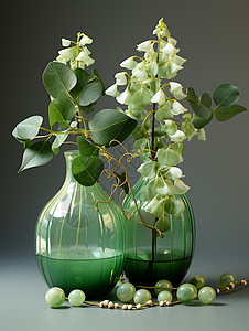 翡翠的盆栽植物图片