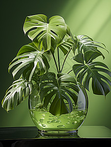 透明的花瓶背景图片