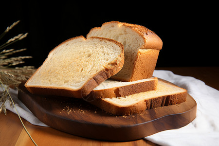 主食面包原味面包背景