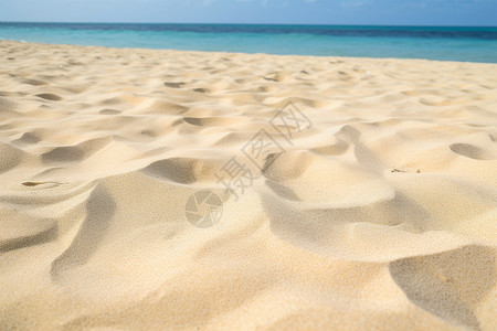 流金细沙银色沙滩背景