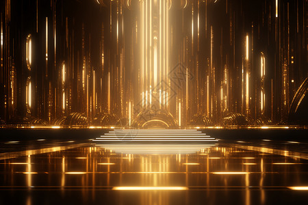 金光元素舞台艺术设计图片