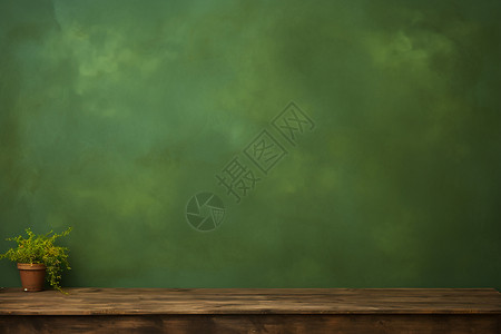 商业课堂黑板上的植物背景