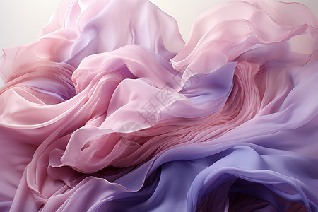 飘动的紫色丝绸图片