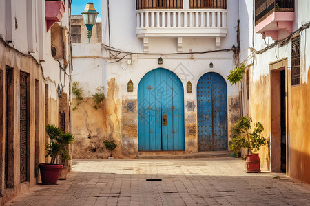 摩洛哥风格建筑高清图片