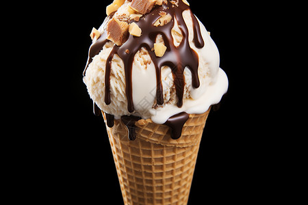 冰淇淋和巧克力图片