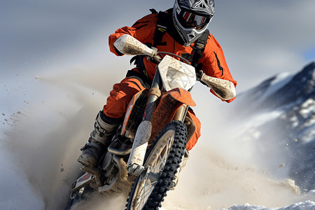 摩托滑雪背景图片