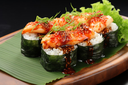 美味的日式寿司高清图片