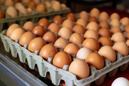 营养的鸡蛋鸡蛋托盘高清图片