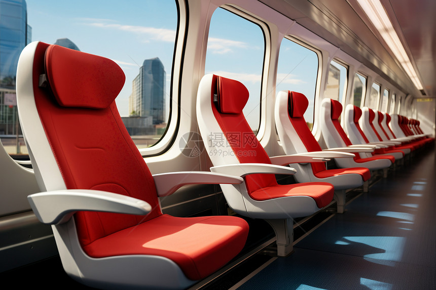 未来城市舒适的座椅图片