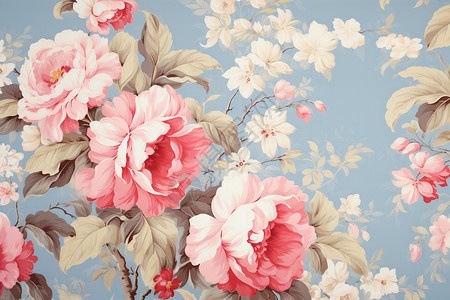 花团锦簇的背景背景图片