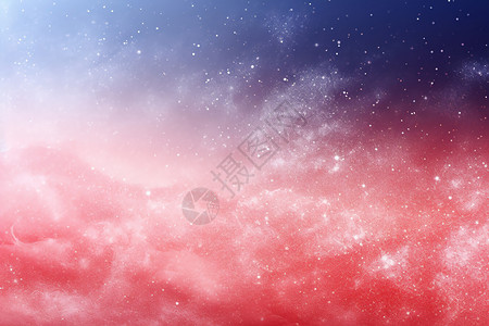梦幻星星空中的美丽云雾设计图片