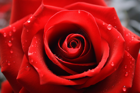 水滴玫瑰盛开的红玫瑰背景