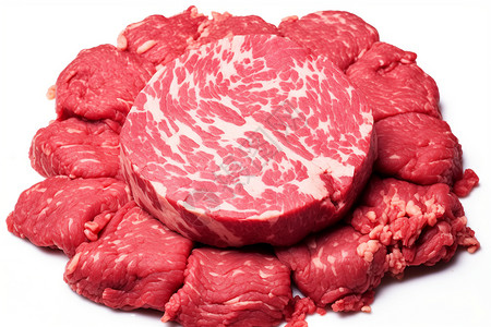 新鲜营养的牛肉背景图片
