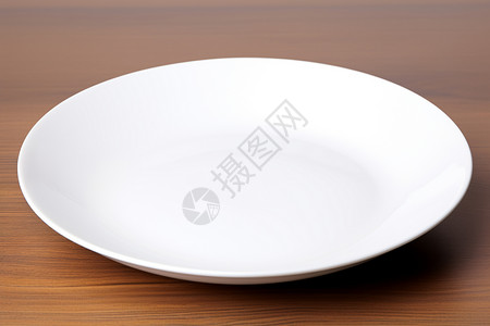 圆形餐桌桌子上的陶瓷盘子背景