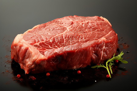 牛排上的一块肉高清图片