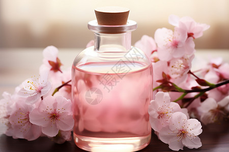 粉色花朵的水瓶图片