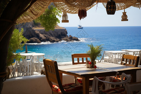 海边的餐厅海边餐厅高清图片