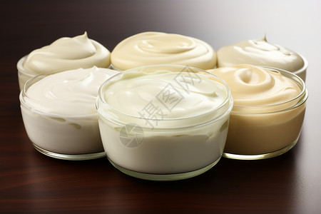 奶油产品展示背景图片