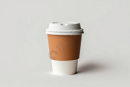 奶茶咖啡纸杯一杯咖啡背景
