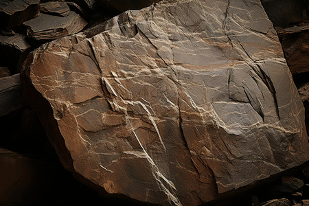 棕色线条岩石上的线条背景