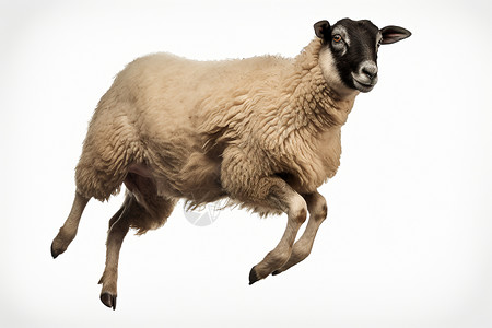 跳跃的羊背景图片