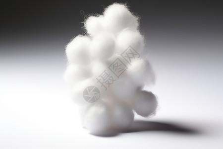 柔软的白色棉球图片