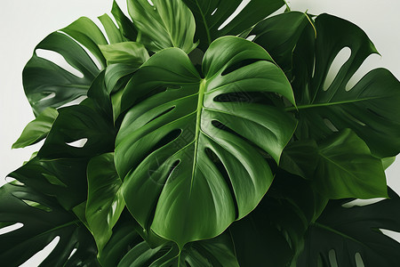 绿意盎然的植物背景图片