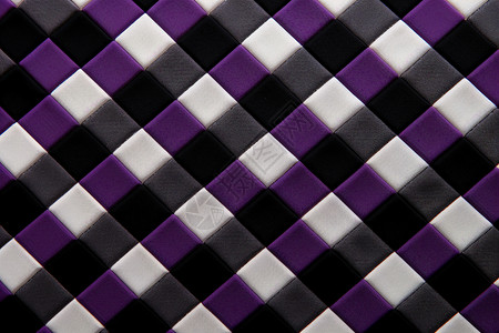 紫白方格组成的壁纸图片