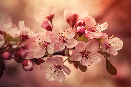 枝头灿烂的樱花图片