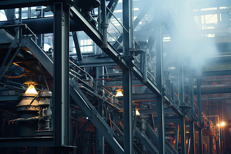 金属冶炼工厂图片