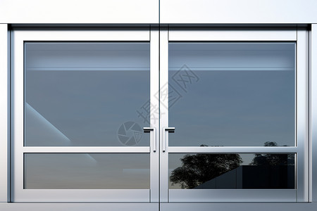 精致金属边框家居玻璃窗户背景