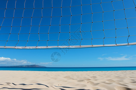 沙滩排球网背景图片