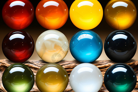 大理石玩具五彩缤纷的玻璃球背景