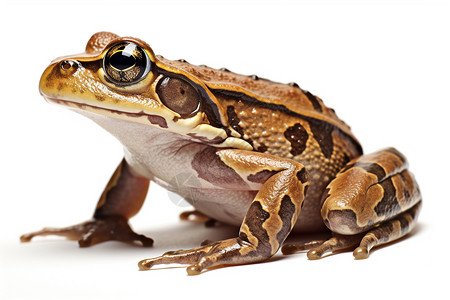 青蛙在湿地上高清图片