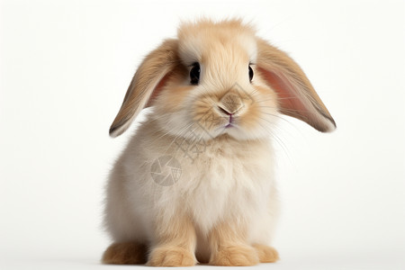 水墨生肖之兔可爱的垂耳兔背景