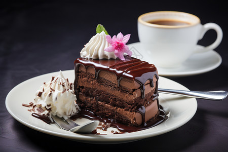 美味巧克力蛋糕图片