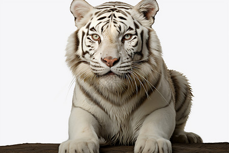 一头白色老虎图片