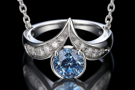 蓝宝石素材蓝宝石戒指吊坠背景