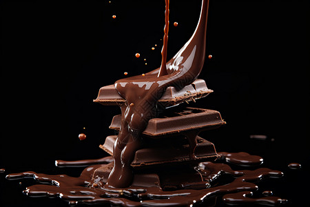 诱人的巧克力背景图片