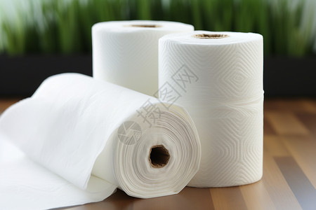 三卷卫生纸纸巾坐厕高清图片