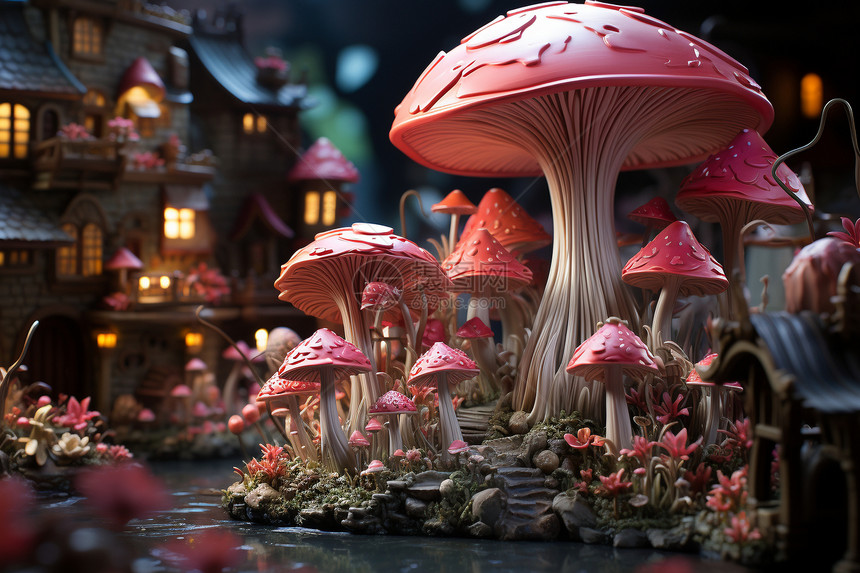 童话里蘑菇的世界图片