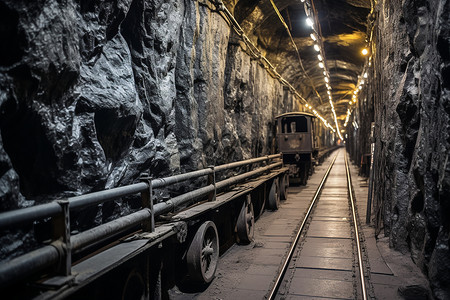 煤矿运输车能源堆石高清图片
