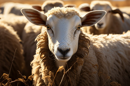 田野上的绵羊图片
