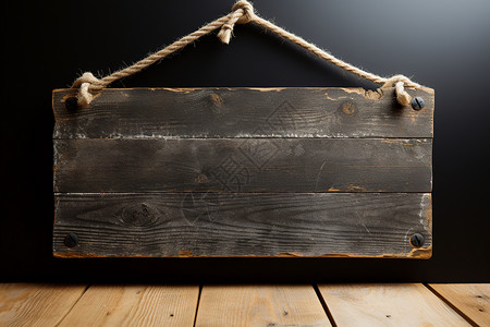 木头标志栏悬挂着的木板设计图片