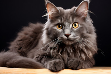 灰色的小猫咪背景图片