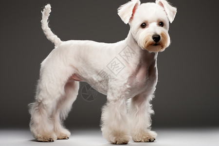 白色的狗狗背景图片