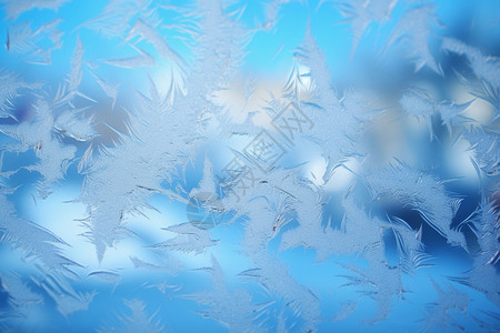 冬季冰花泡泡冰花的水面设计图片