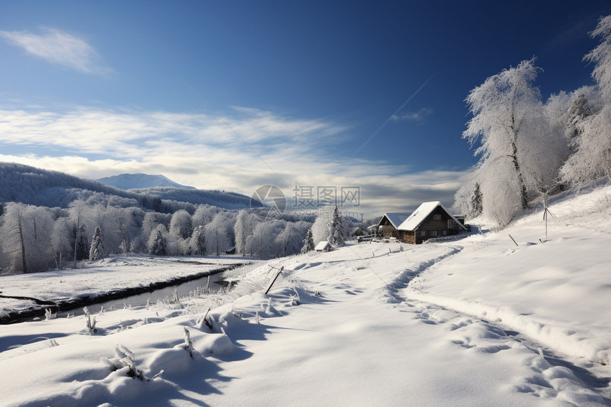 冬季的美景图片
