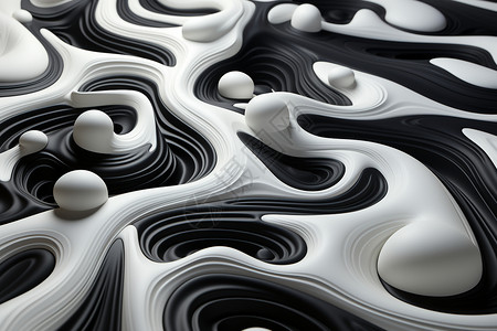 抽象创意的流动有机形状背景背景图片
