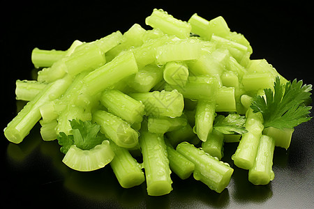 清新绿色的芹菜图片
